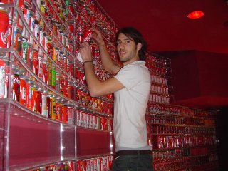 Liwski's collection at Coca-Cola Israel visitor center